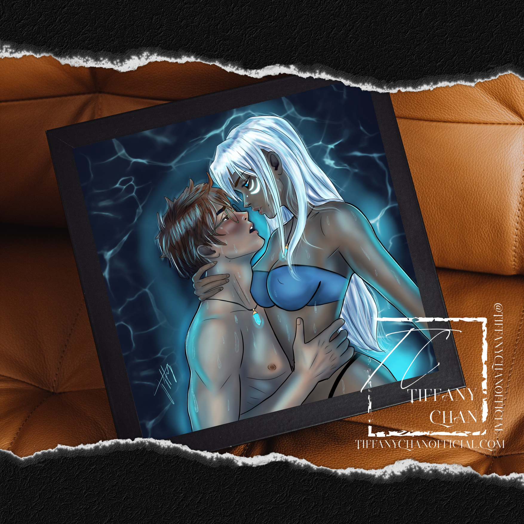 "Beneath the Crystal Heart" Original Art Print - SFW Version